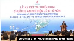 Petrovietnam làm lễ ký các hợp đồng cho chuỗi dự án khí-điện lô B - Ô Môn, Hà Nội, 30/10/2023.
