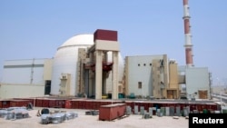 بوشہر میں واقع ایران کے جوہری بجلی گھر کا ایک منظر۔ فائل فوٹو