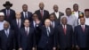  روسی صدر پوٹن افریقی ملکوں کے راہنماؤں کےساتھ بحیرہ اسود کی تفریح گاہ ،سوچی میں، فوٹو اے پی 24 اکتوبر2019 