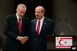 Cumhurbaşkanı Recep Tayyip Erdoğan ve KKTC Cumhurbaşkanı Ersin Tatar